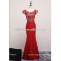 Fashion Elegant Plus Size Heavy Beaded Silver Red Champagne Robe de soirée Sexy Mermaid Party Dresses Gown